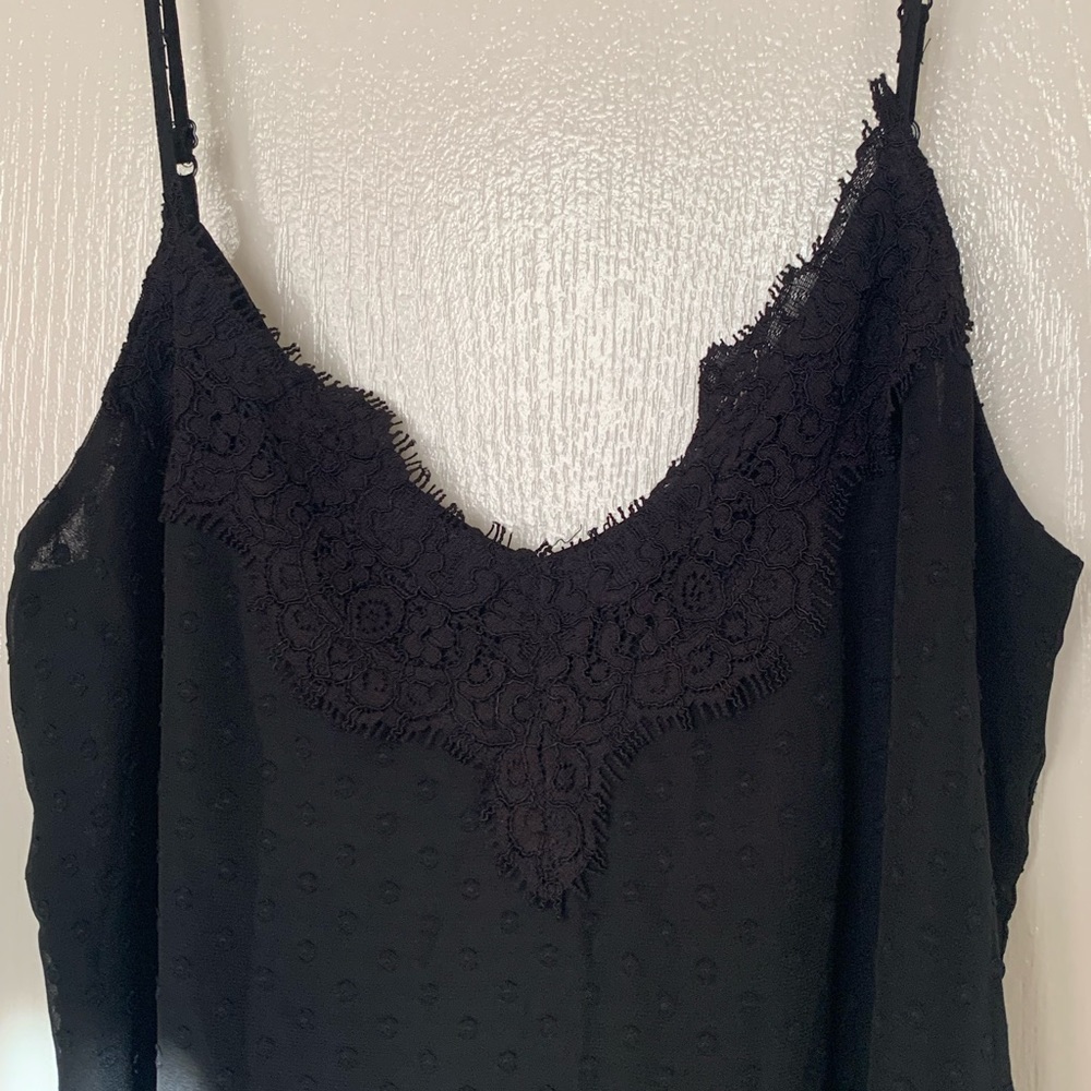 Ann Taylor Chiffon Lace Camisole
